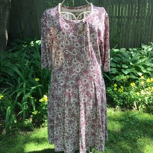 Effie’s Heart floral dress with Neck Tie